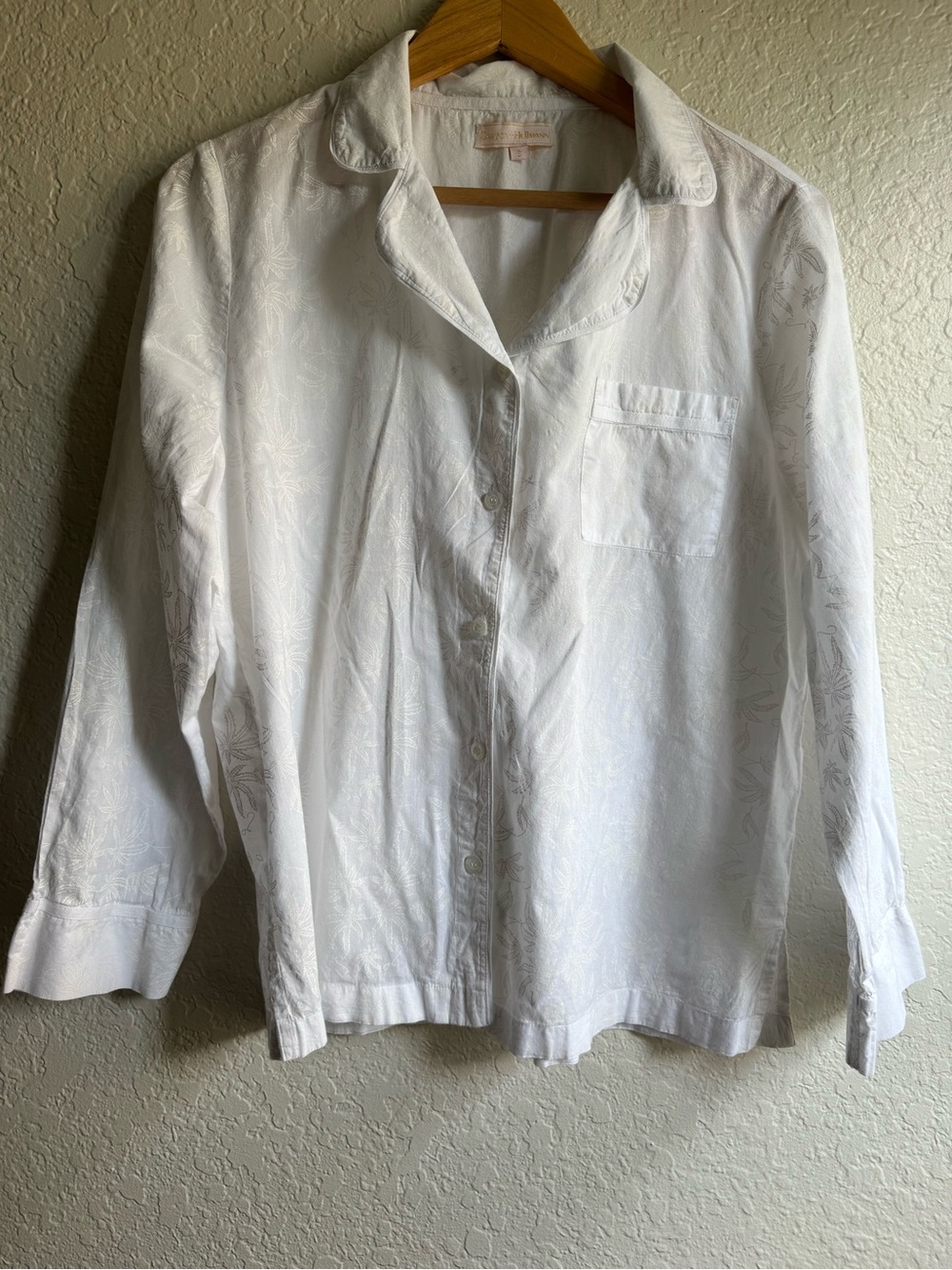 Dawson + Hellmann Pot Leaf Toile Pajama Shirt